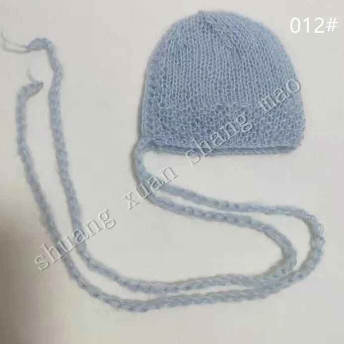 Ручная работа, мохеровый капор ручной вязки для детей, реквизит для фотосъемки на день рождения ребенка, подарок для новорожденного, реквизит для фотосъемки ребенка