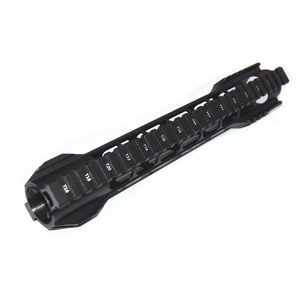 FIRECLUB " 10" 1" 15" дюймов MLOK Handguard бесплатный поплавок супер тонкий ar 15 Handguard Quad Rail для M4 M16 со стальной бочковой гайкой