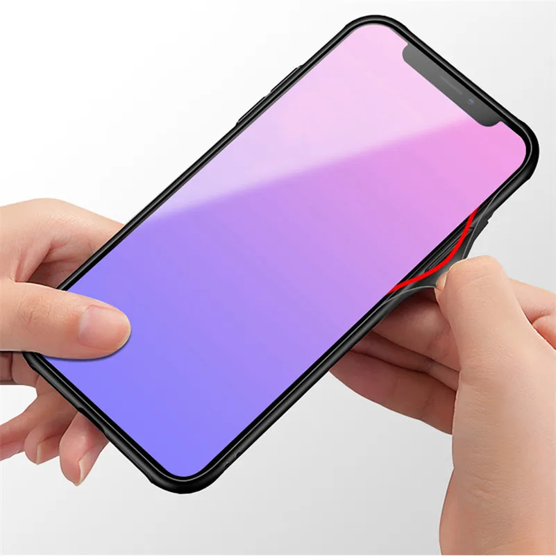 Градиентный чехол из закаленного стекла для Xiao mi Red mi 7 5 Plus S2 Note 6 5 Pro mi 9 A2 5 5S 6 8 SE Lite mi x 2 2s Max 3 защитный чехол