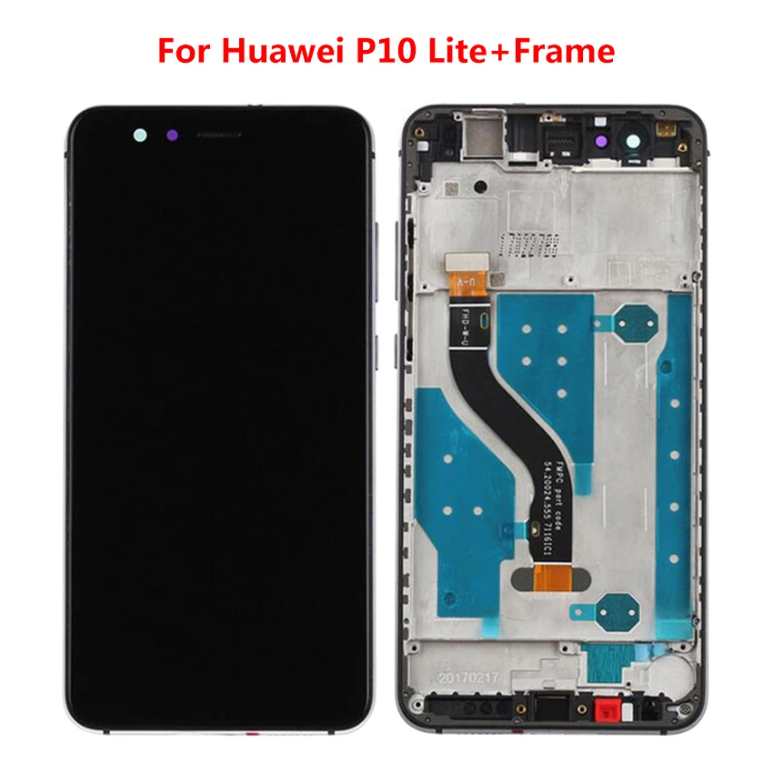 ЖК дисплей для HUAWEI P10 Lite с сенсорным экраном и дигитайзером Huawei экран рамкой P10lite 5