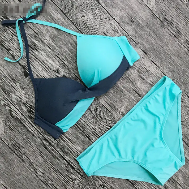 Бюстгальтер с мягкими чашечками и бикини 2019 женский сексуальный купальник