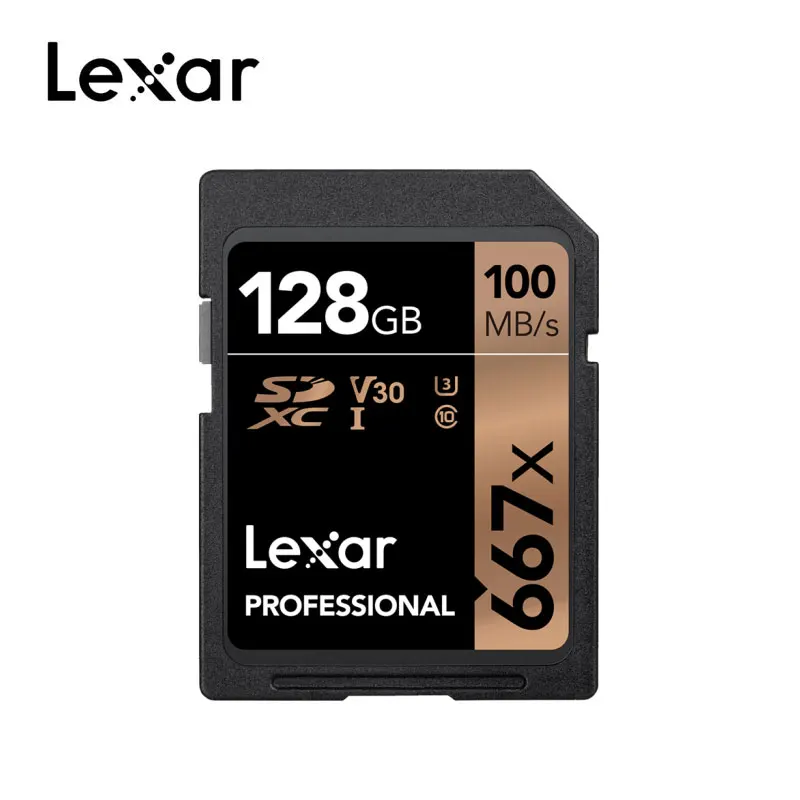 128 ГБ Lexar 667x SD карта, карта памяти Micro SD карта SDXC Class10 256 ГБ 64G 128G tf карта C10 UHS-I 100 МБ/с. флеш-карта для Full HD Камера - Емкость: 128 ГБ