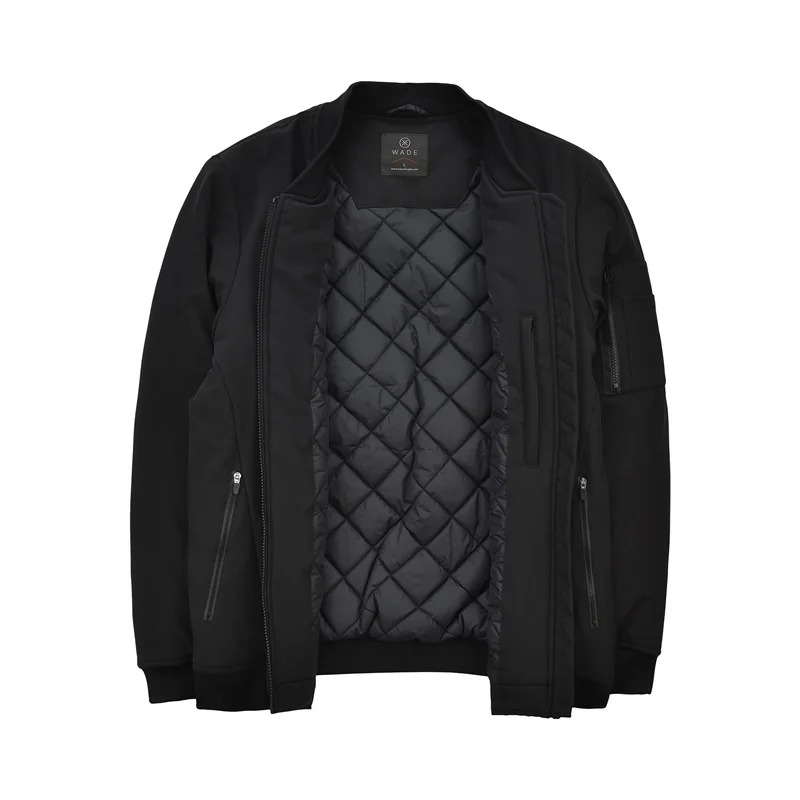 Мужская стеганая куртка с подкладкой из полиэстера Li Ning теплая черная спортивная