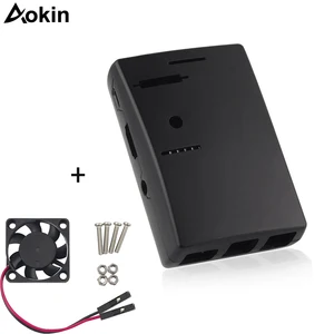 Для Raspberry Pi3 Model B + ABS чехол защитный чехол с охлаждающим вентилятором mpatible Raspberry Pi 3 2 Модель B +