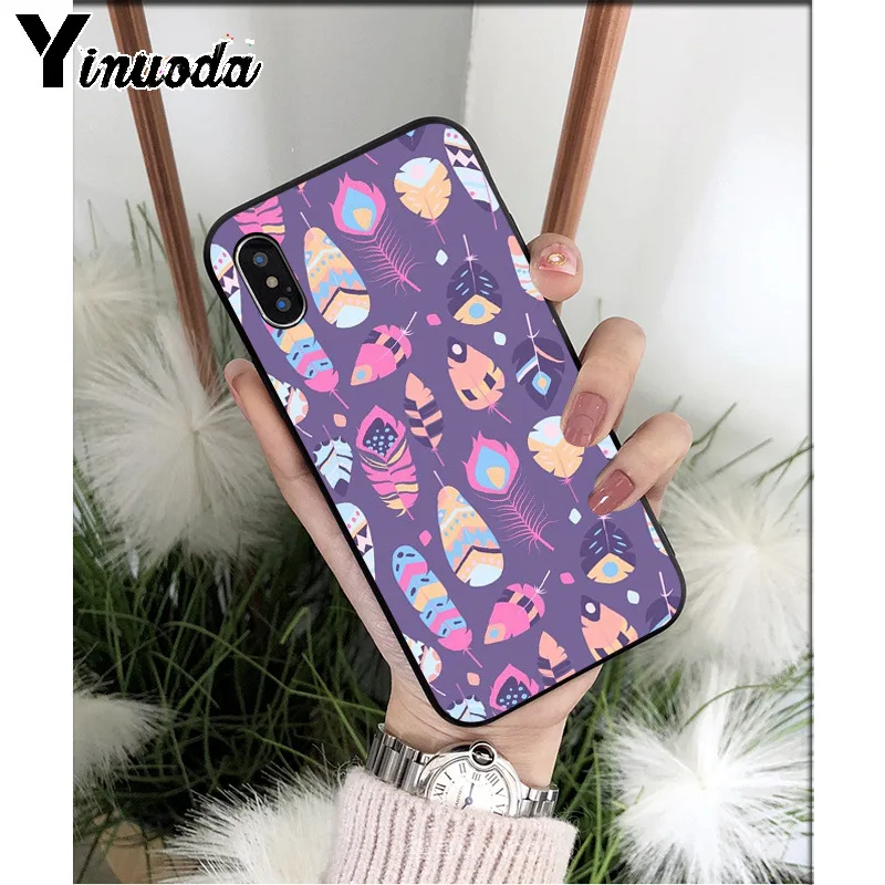 Yinuoda милый красочный мягкий чехол для телефона из ТПУ Apple iPhone 8 7 6 6S Plus X XS MAX 5 5S SE