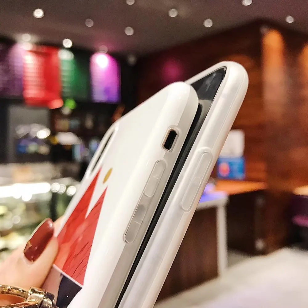 Комбинированный мрамор с бриллиантовым кольцом кронштейн для iphone 6 P S 6SP 7 8 X XS MAX XR