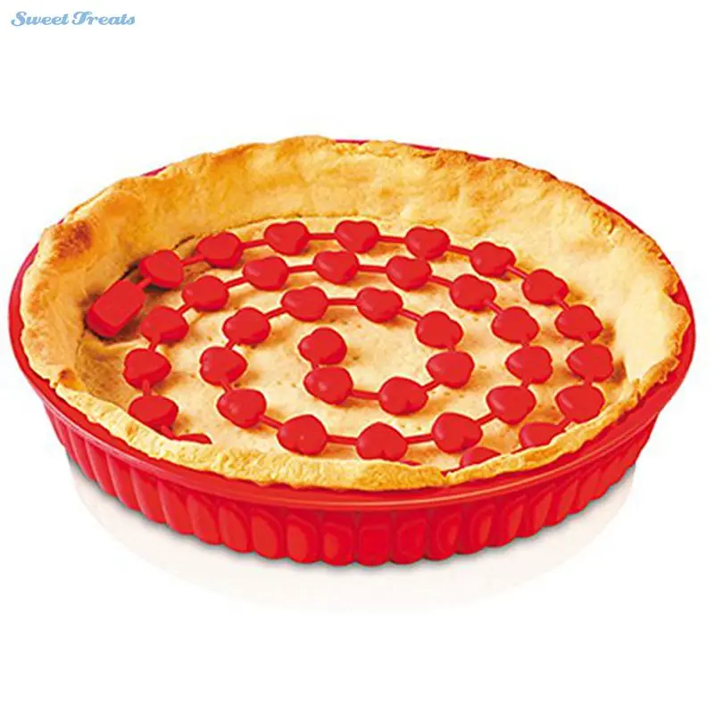 Силиконовые грузики для пирога красные | Дом и сад