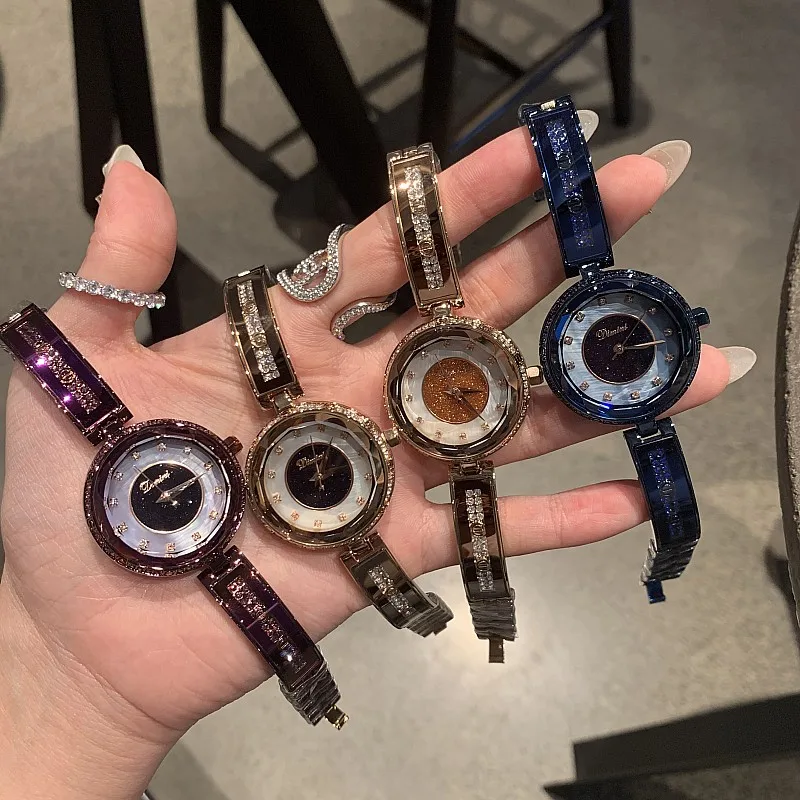 

Women Watches Ladies Luxury Diamond Bracelet Watch Female Rose Gold Dress watch Rhinestone Bangle Wristwatches orologi donna