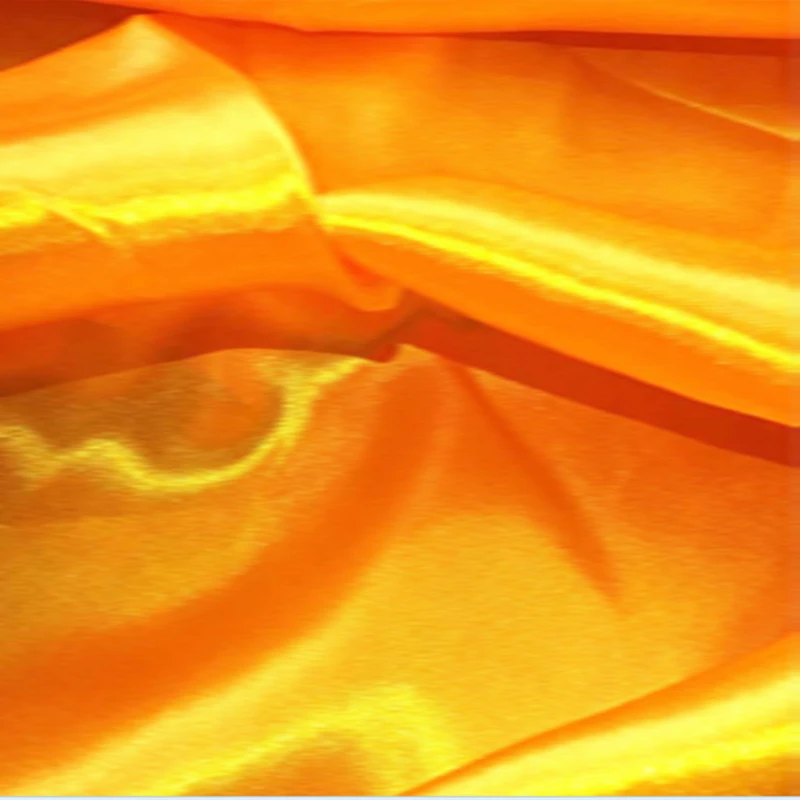 1 5 м ширина ХРАМ буддийские покрытие стола желтый Декоративная шёлковая ткань