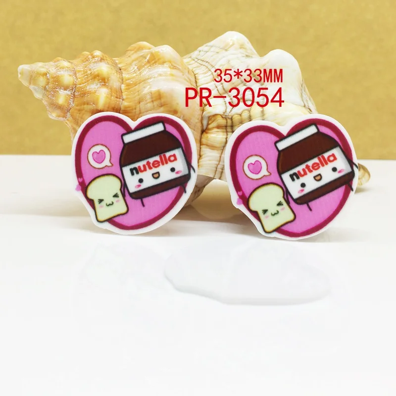 3054 30 шт мультфильм nutella плоское украшение из смолы pr 3054 - Цвет: 3054