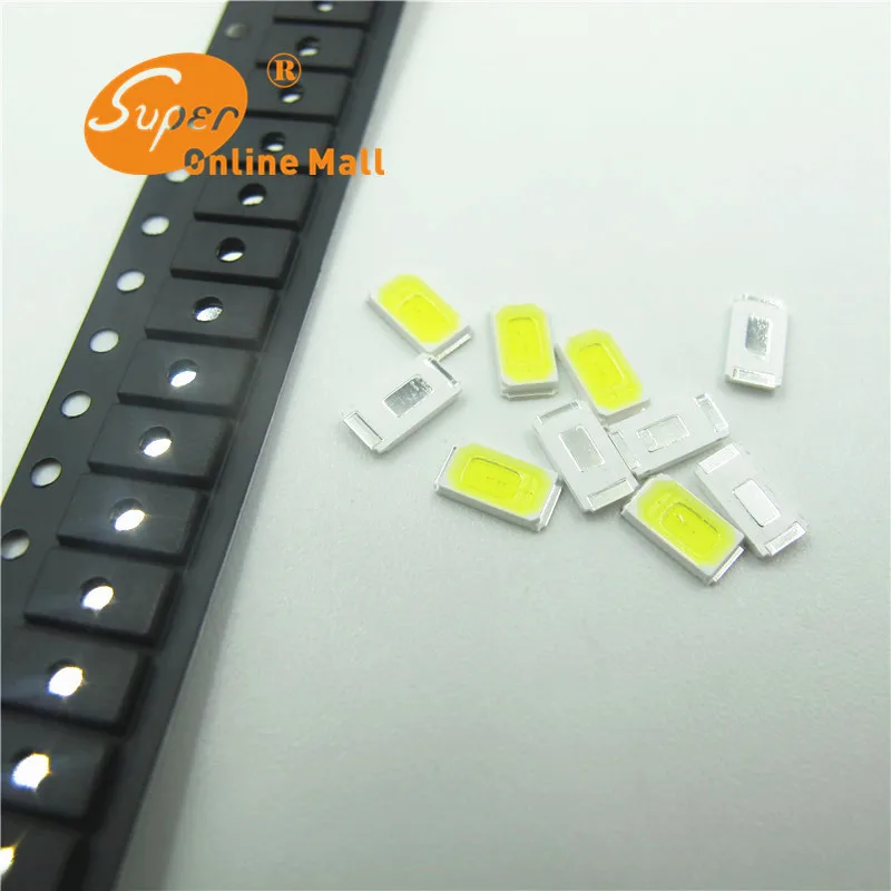 100 ШТ. 5630 SMD 5730 Белый СВЕТОДИОД Кристалл Прозрачный бисер 395-400nm Супер Яркий Свет