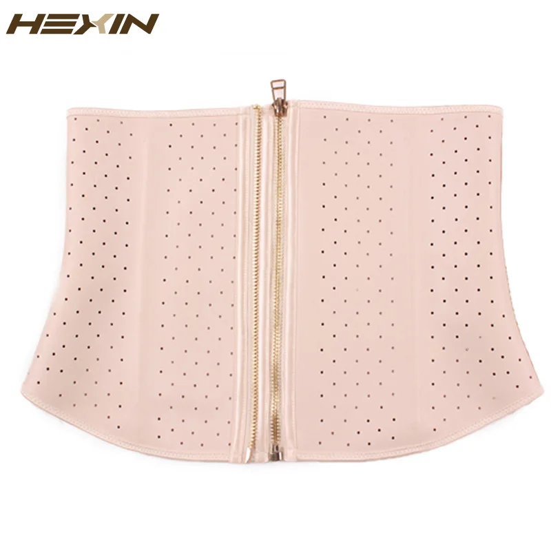 HEXIN, двойная молния, Корректирующее белье для тела, корсет под грудь, стальная кость, корсет для талии, корсет, латексный пояс, тонкий пояс, резиновое Корректирующее белье