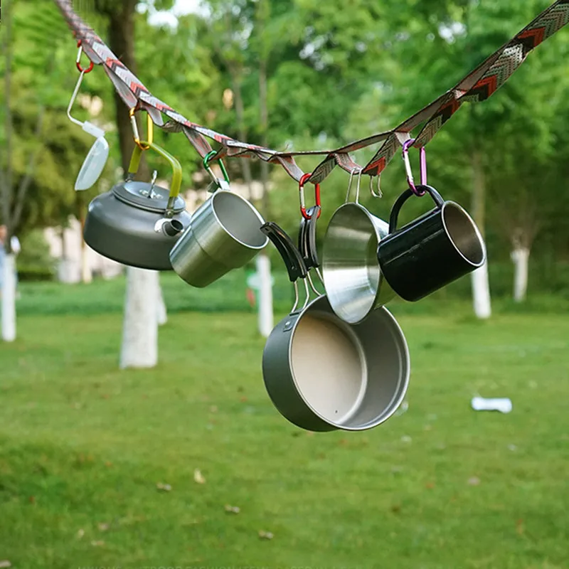 

Принадлежности для кемпинга на открытом воздухе подвесной шнурок двухслойная веревка Съемная бельевая веревка