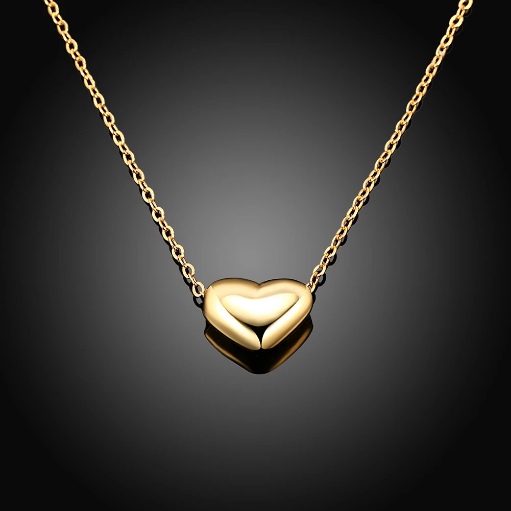 Kiteal Серебро Шампанское Золото-цвет Высокая полировка 3-мерные украшения сердце