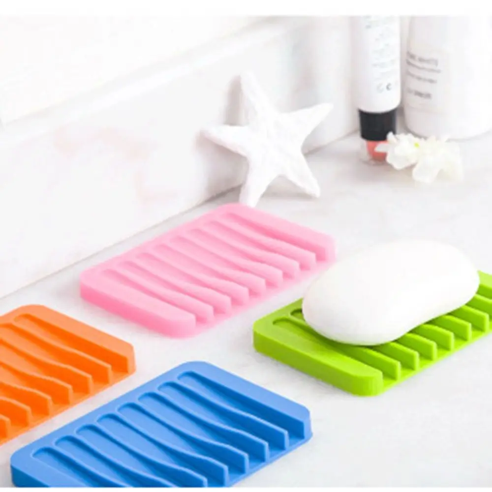 1 предмет Новинка Ванная комната гибкие силиконовые мыльницы держатель для