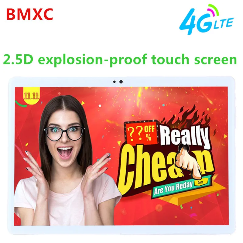 New arrive 2.5D screen 10.1 inch Octa core tablet pc Android 7.0 4G LTE Dual SIM 1920*1200 IPS 4GB 64GB wifi Bluetooth tablets | Компьютеры