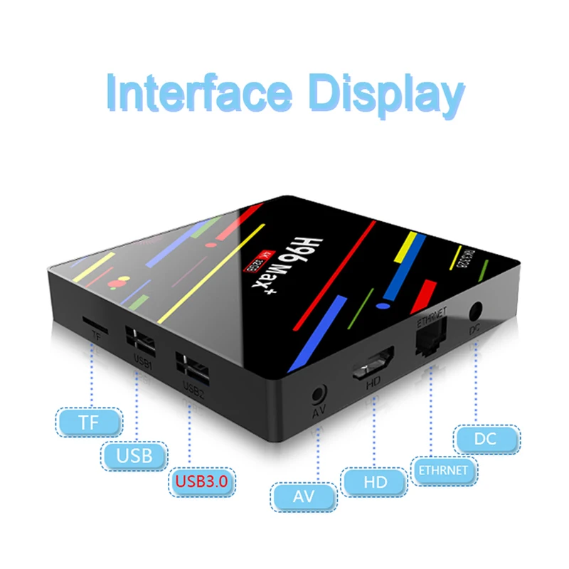 H96 MAX Plus Android 8 1 ТВ приставка Smart Box 4 ГБ 32 1080P 4K 3D Google плеер 2 4G wifi голосовой воздушный