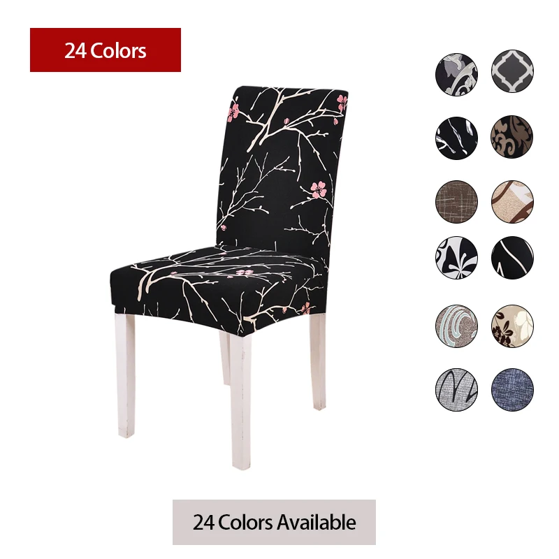 Обеденный чехол для кресла спандекс съемный на сиденье кухни вечерние банкетные