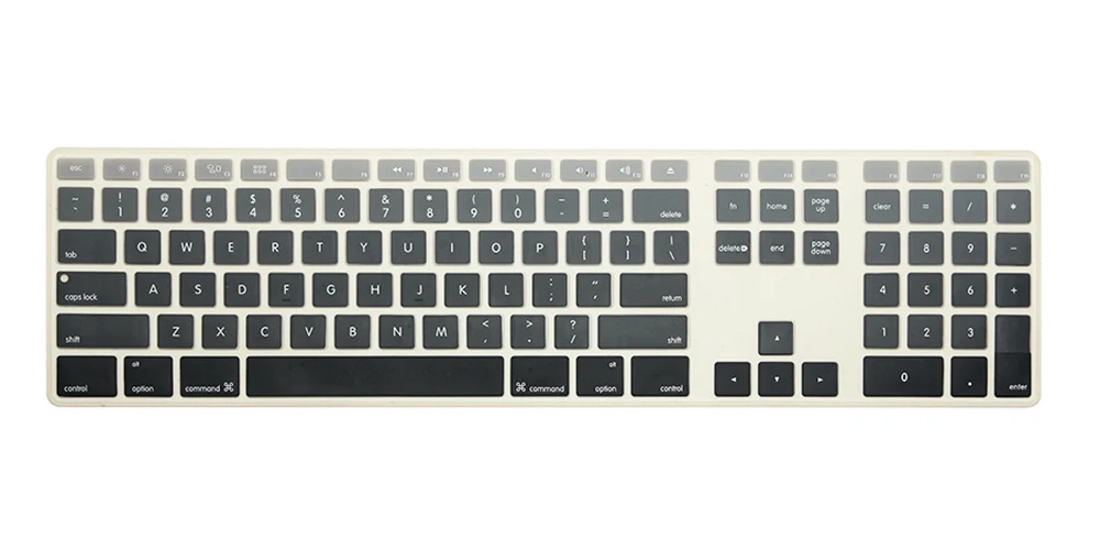 Для iMac проводная USB клавиатура Apple A1243 MB110LL/B с цифровой клавиатурой силиконовая полноразмерная клавиатура защитная кожа Для iMac