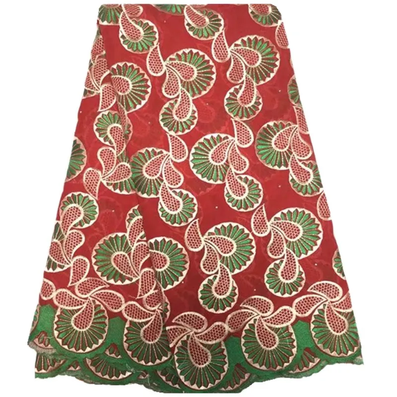 Multi Цвет в нигерийском стиле Кружево ткани 2017 Африканский швейцарский вуаль