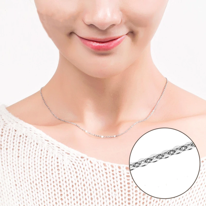 Flat Link Cable Sterling Silver Chain 925 16&quot/18&quot | Украшения и аксессуары