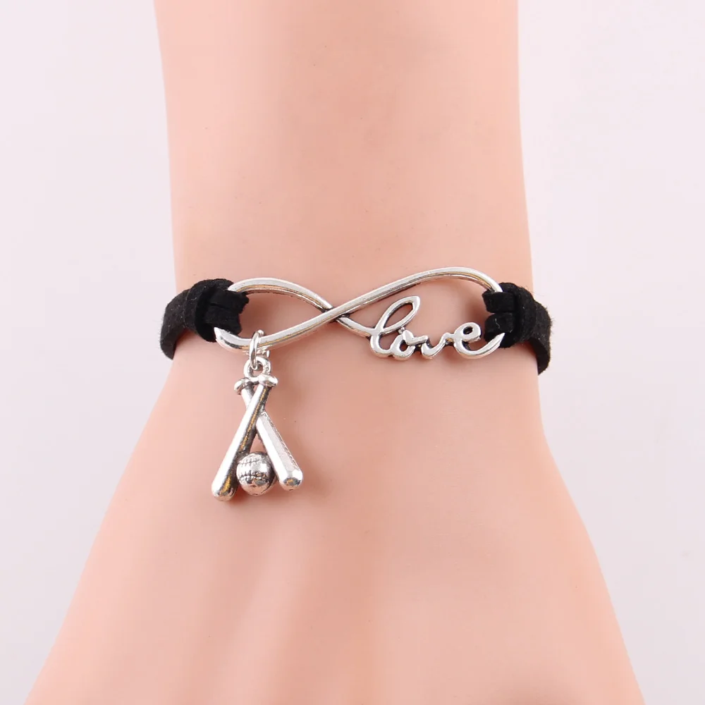 Маленький Minglou Infinity love бейсбольная команда очаровательные Кожаные Замшевые