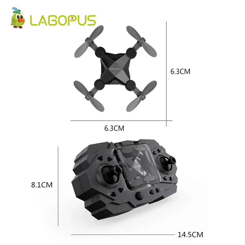 Lagopus 901H Мини Дрон и VR очки RC Квадрокоптер WIFI 640P с камерой HD 3D складной высокой