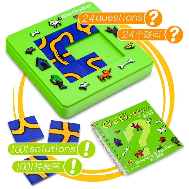 Яйцо кошка и мышь лабиринт самолет животное логическая головоломка настольная