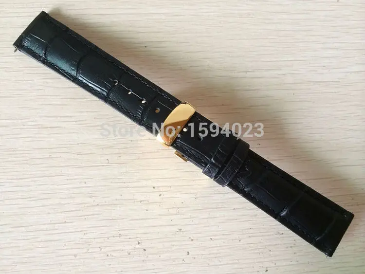 

Мужской ремешок для часов из натуральной кожи, 20 мм (пряжка 18 мм), T063639, T063617, черный