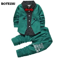 kid clothes sets spring autumn baby boys long sleeve gentleman suit children tie shirt pants 2ps infant clothes christmas outfit