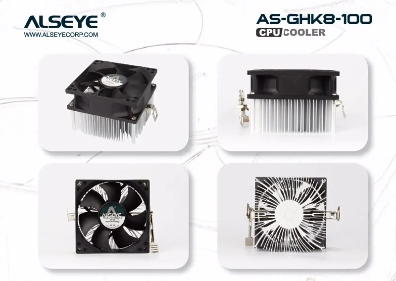 ALSEYE кулер для процессора 80 мм вентилятор c радиатор TDP 95W 2200 об./мин. для itx компьютер cpu