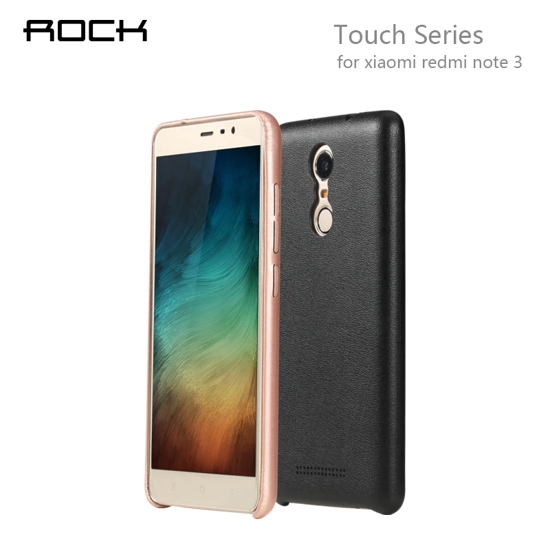 ROCK Original Touch Series case for Xiaomi Redmi note 3 pro, High quality PU Phone Case for redmi note3 phone shell