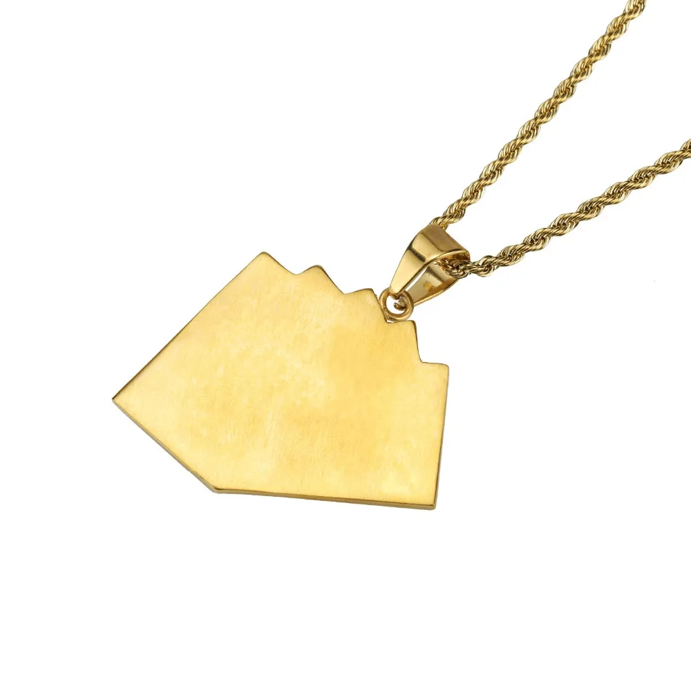 Stainless Steel Personalized Playing Cards Pendant Hearts Poker Necklace for Men Gift Club Jewelry Golden Fashion Chain | Украшения и