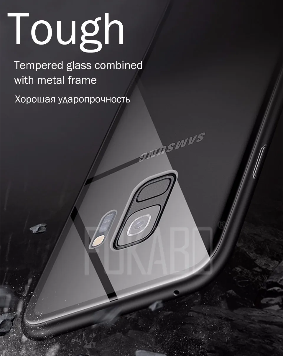 Магнитный защитный чехол для телефона samsung Galaxy A50 A70 A7 S10 E S9 S8 Plus защитный чехол для Note 8 9 стеклянная задняя крышка