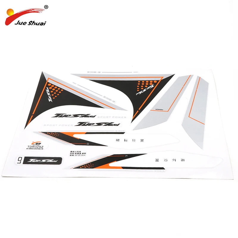 JS Горячие велосипедные наклейки ручной работы для горного велосипеда