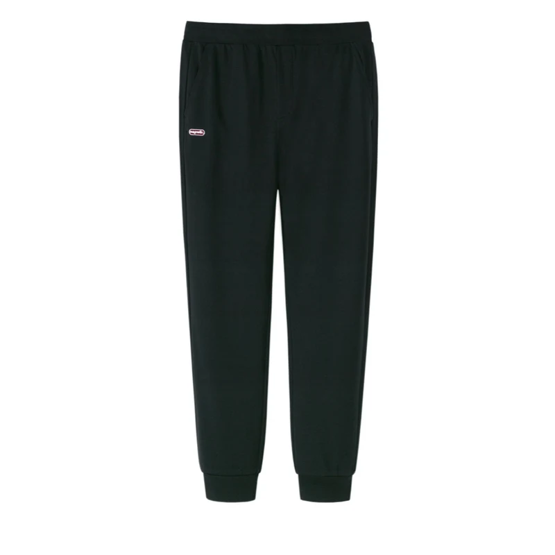 SEMIR повседневные брюки летние брюки мужские новые спортивные штаны с вышитыми буквами трикотажные брюки - Цвет: black