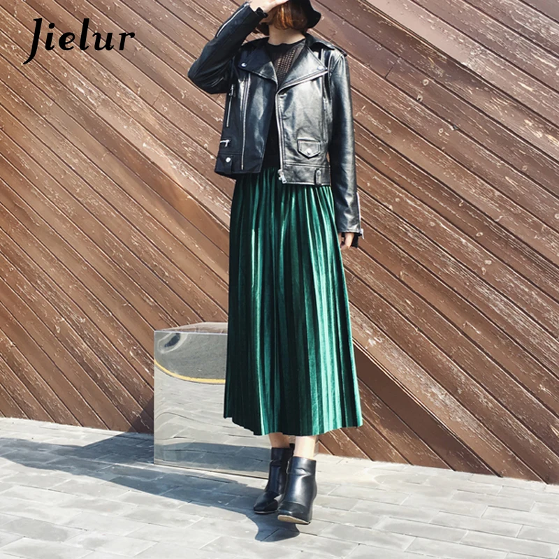 Женская бархатная юбка с высокой талией 8 цветов|falda fashion|velvet skirt womenvelvet |