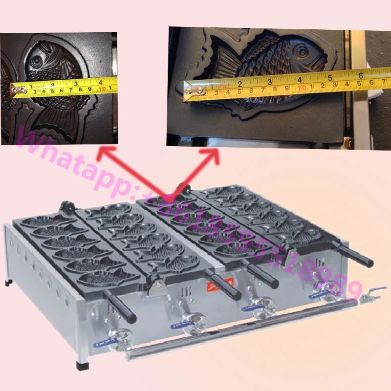 

Gold supplier commercial gas type taiyaki machine/Korean fish cake machine taiyaki maker indonesia