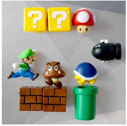 Figure 10 only 10 только 3D Милые Супер Марио Украшенные Детские стерео магнитные креативные магнитные наклейки на холодильник - Цвет: Figure 10 only