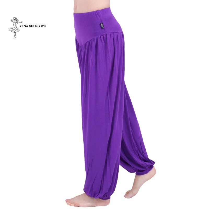 New women large size casual Modal harem pants lady Dance practice pants yoga suit Long Trousers Bloomers dancewear