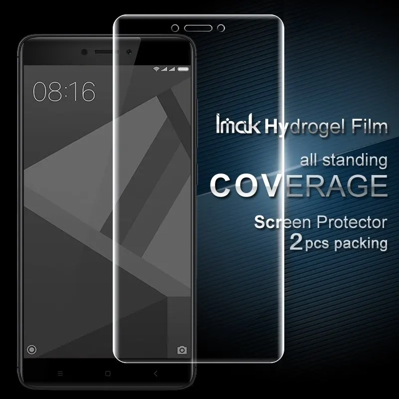 IMAK 2 шт. для Xiomi Redmi Note 4X мягкий полный охват протектор Плёнки Xiaomi Экран полное