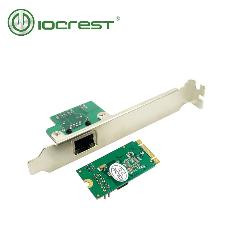 IOCREST M.2 B-Key и M-Key на 1 порт 10/100/1000 Мбит/с gigabit ethernet Сетевая карта