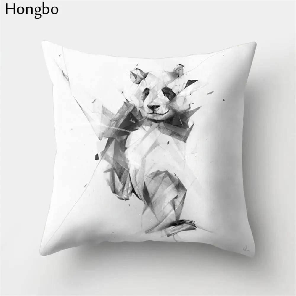 16 Hongbo 1 шт., чехол для подушки с рисунком оленя, акулы, медведя, осьминога, черепа, декоративный чехол для подушки, чехол для подушки для дома, дивана, автомобиля, офиса - Цвет: 16