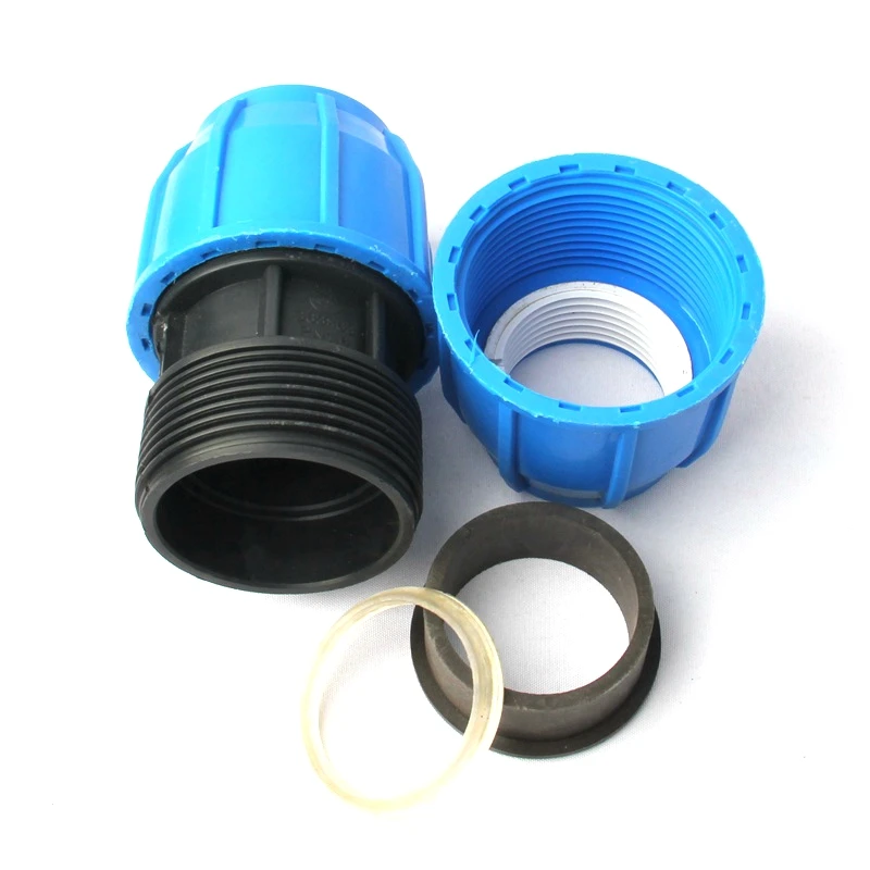 1pc 63mm PE Water Pipe Connectors Farm Agricultural Irrigation System Supply Tube Fittings Garden Quick Connector | Дом и сад