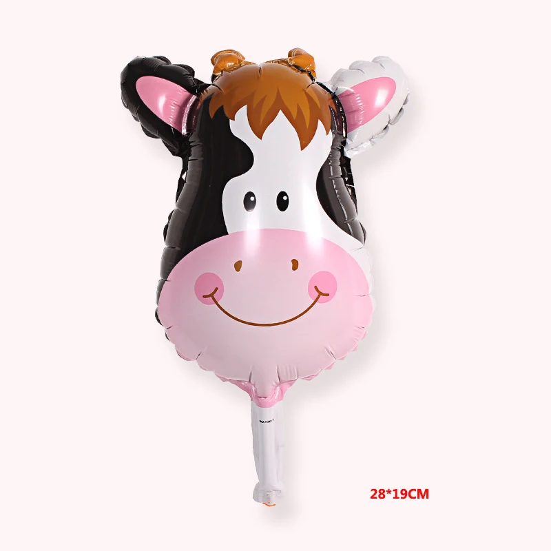 Cow Забавный ангел, Детские шары для девочек, детская душевая коляска, воздушные шары из фольги, детские игрушки для украшения, вечерние надувные воздушные шары - Цвет: Cow