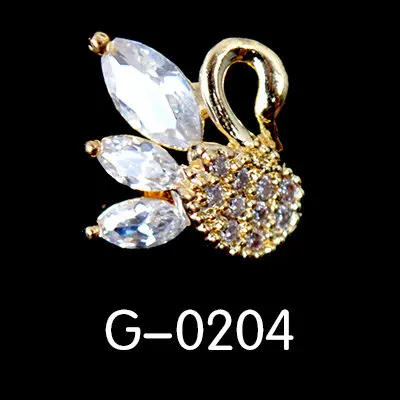 GS0204 5 шт циркониевые драгоценные камни для дизайна ногтей ювелирные изделия из сплава украшения для ногтей блестящие циркониевые Стразы для маникюра циркониевые алмазные подвески для ногтей - Цвет: GS0204