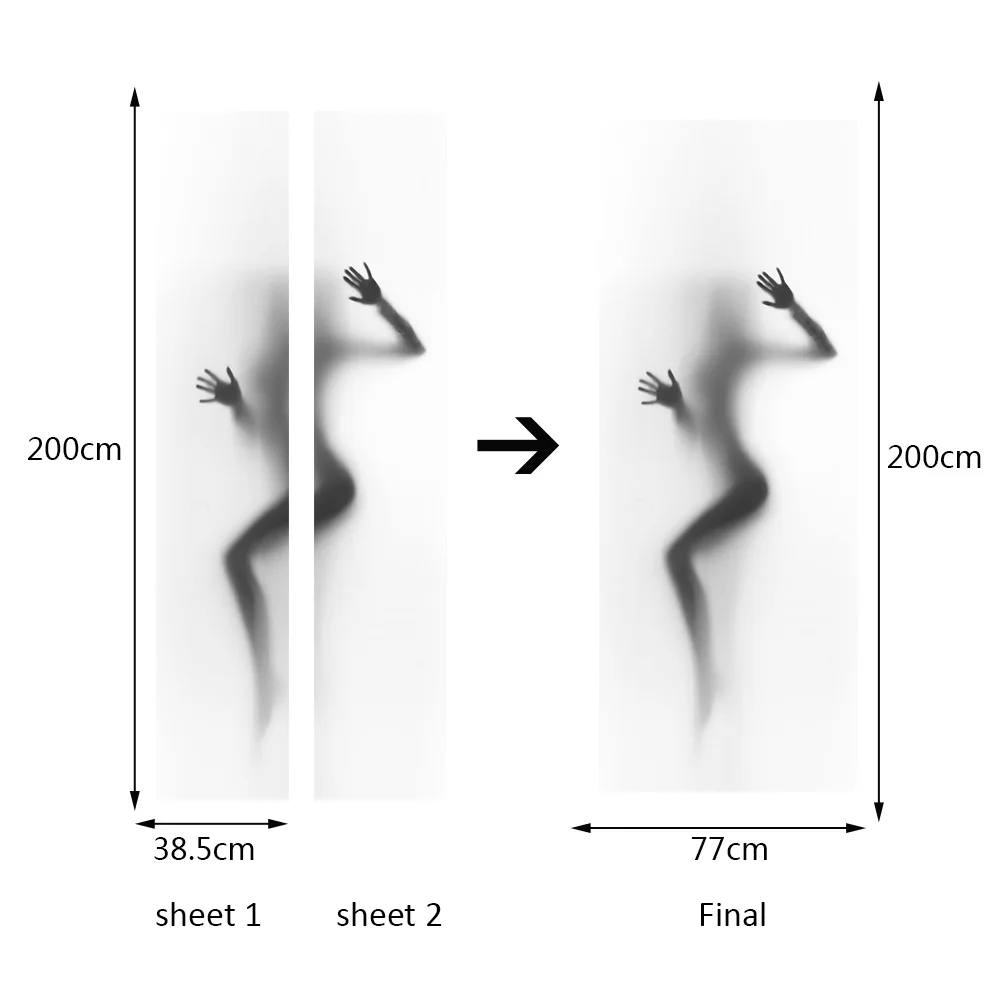 77x200см наклейки для красивых дверей декоративные водонепроницаемые дверей|door