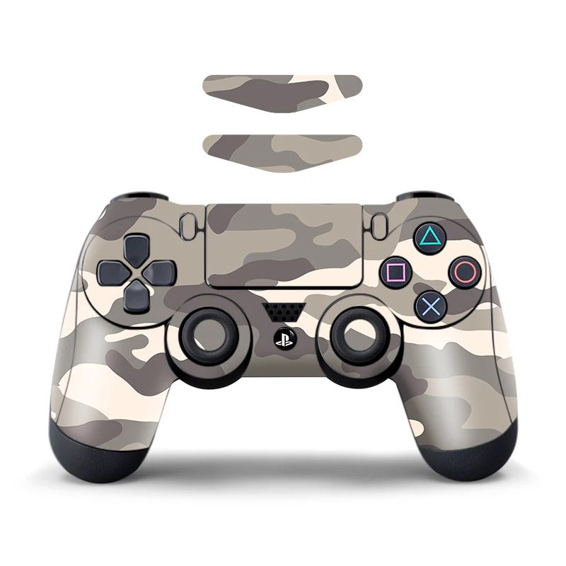 Gray Camo 1 шт. камуфляжные наклейки для sony Playstation 4 игровой контроллер проект тонкий для PS4 PS4 Pro с светодиодный светильник наклейки - Цвет: Gray Camo