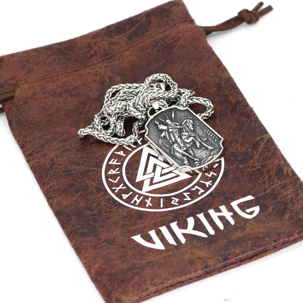 Мужское скандинавский Викинг odin Yggdrasil ожерелье из нержавеющей стали с двойной