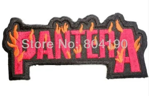 Музыкальная лента Pantera Flame термоклейкая нашивка для футболки переводная